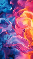 Fototapeta premium Ethereal Wallpaper with Geometric Patterns and Luminous Gradients Background