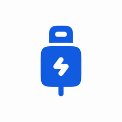 charger usb plug power icon