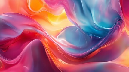 Obraz premium Dreamy Abstract Art with Luminous Gradients and Swirling Colors wallpaper