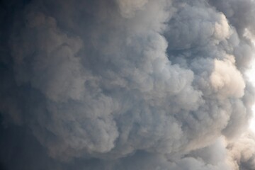 Massive Volcanic Ash Cloud Swirling in Dramatic Sky