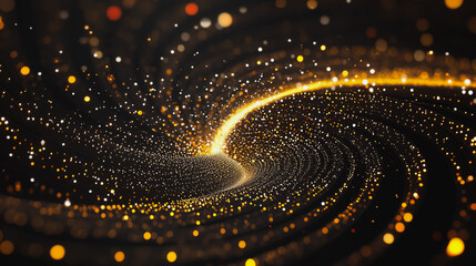 Abstract digital spiral line background electromagnetic wave background Innovation digital background information technology background The background is the background. gradient wave digital wave