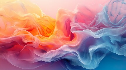 Swirling Colors and Luminous Gradients in Dreamy Ethereal Abstract wallpaper