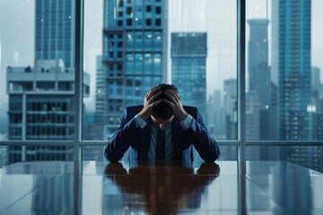 Businessman in Despair