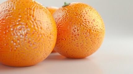 Orange closeup with a white background. generative ai