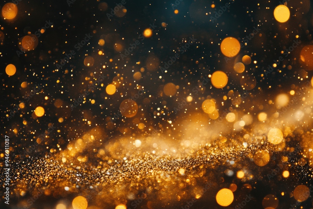 Aufkleber abstract background with bokeh lights. perfect for adding a touch of sparkle to your design projects