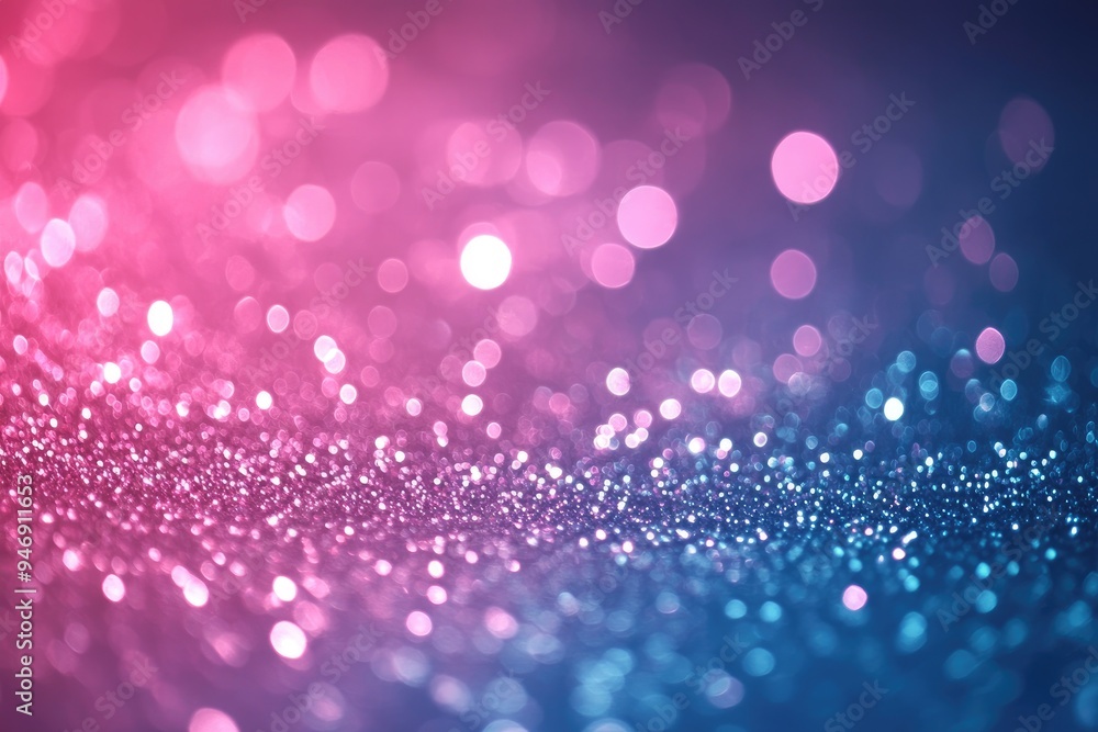 Poster sparkling glitter with bokeh lights. perfect for adding a touch of magic and celebration to your des