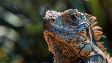 Fototapeta premium Images of natural wildlife reptile. Stock photo images of majestic reptile in the wild.