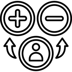 Obraz premium Attitude Icon