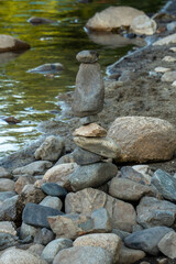 stacked rocks in california 