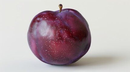 Obraz premium Plum close-up with a white background generative ai