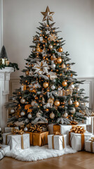 christmas tree and decorations