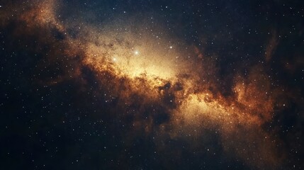 Obraz premium A Cosmic Tapestry of Stars and Nebulae in the Night Sky