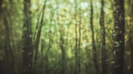 Obraz premium Blurry Forest Abstract