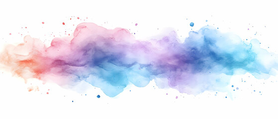 Obraz premium Abstract Watercolor Background with Blue Purple and Pink Colors