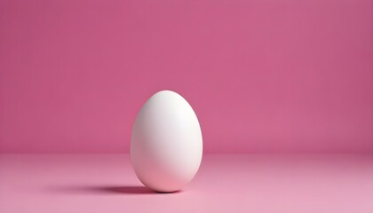 Fototapeta premium Single Egg Breakfast Isolated Food Background 3D Graphic Design