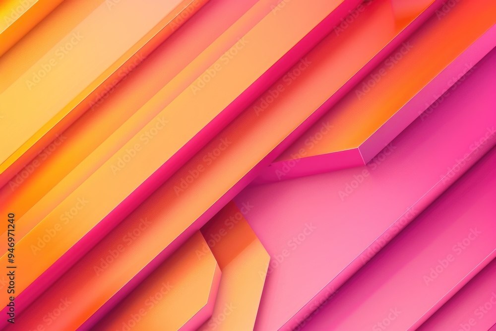 Poster A close-up shot of a pink and orange background, perfect for use in graphic design or as a visual element in digital projects