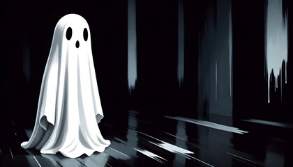 Halloween Ghost Illustration Horror Character Graphic Design