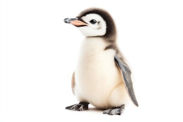 Obraz premium A Curious Penguin Chick