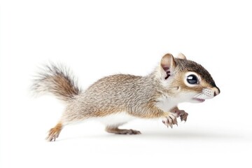 Cute Baby Squirrel Jumping