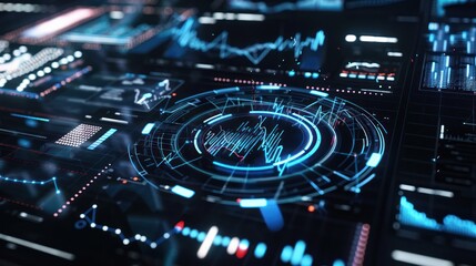 Futuristic Interface: Data Visualization and Analysis