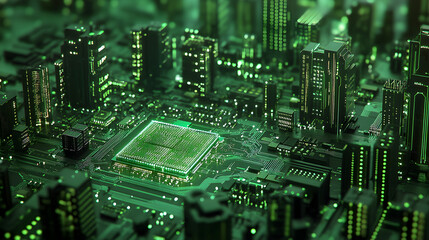 Obraz premium Advanced Electronics in Engineering with Emphasis on Sustainable Green Solutions