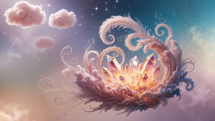 beautiful color fantasy illustration