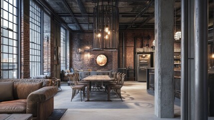Industrial Loft Interior Design