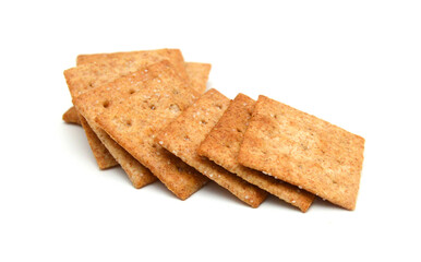 Cracker isolated on white background