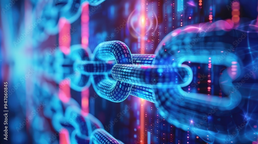 Poster secure banking payment through blockchain technology for currency exchange