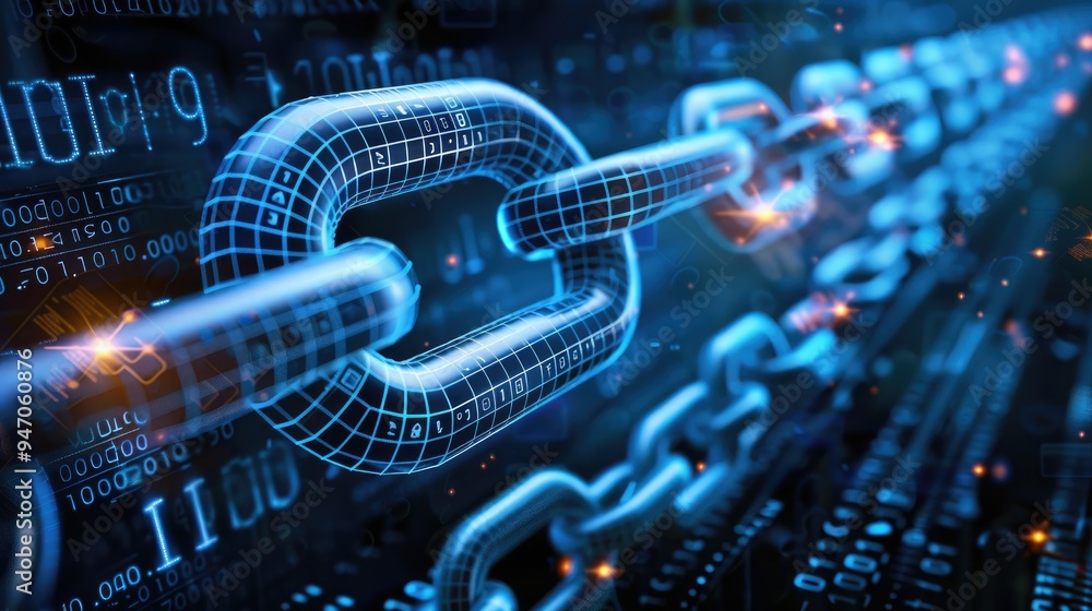 Poster secure banking payment through blockchain technology for currency exchange