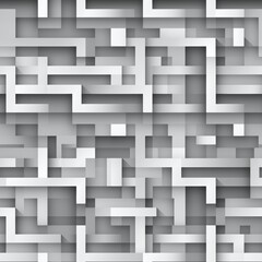 Abstract background pattern featuring randomly sized rectangles in shades of gray. Chaotic arrangement creates visual interest, ideal for websites and presentations.