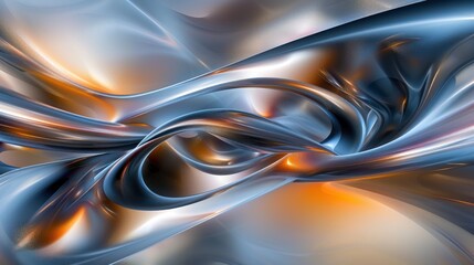 Abstract Metallic Swirls.