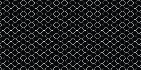 Wavy Lines Op Art Pattern. Abstract Black and White Textured Background.