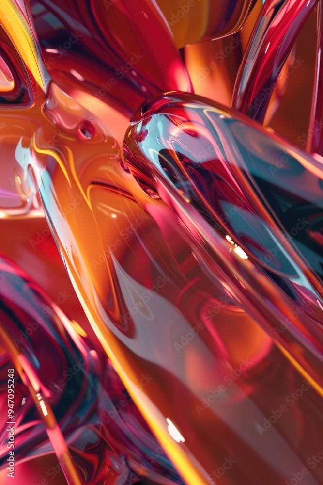 Poster a close-up shot of a shiny metal object with reflective surface