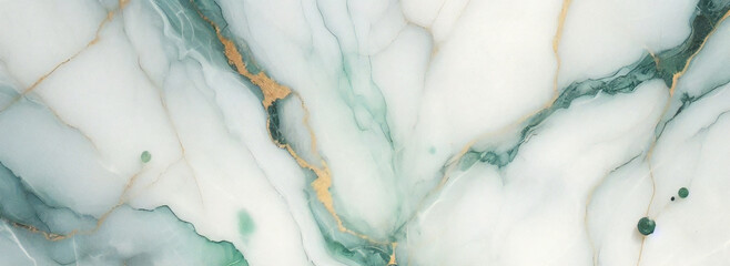 Naklejka premium White marble green pattern luxury texture for do ceramic kitchen light white tile background stone wall granite floor natural seamless style vintage for interior decoration and outside. 