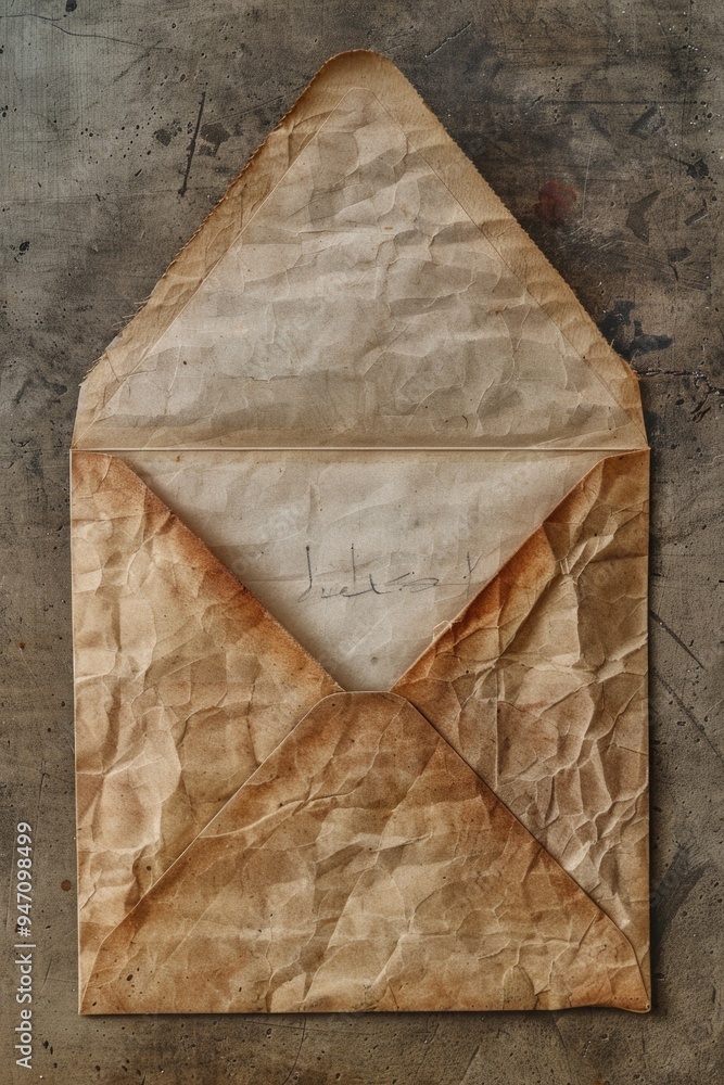 Poster A piece of paper with a message written in by hand, often used for notes or reminders