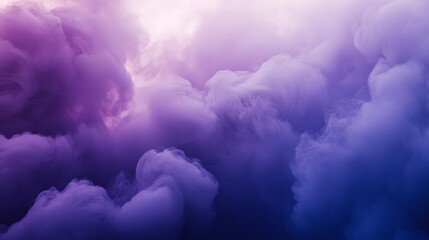 Fototapeta premium Dreamlike abstract clouds in lavender gradient create serene ethereal atmosphere 