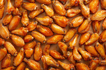 Fried Delicious And Juicy Chicken Wings In Grill Sauce Created With Artificial Intelligence