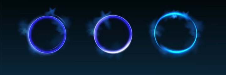 Abstract light neon background. luminous circle. Luminous spiral cover. Wake wave, fire path trail line and swirl effect curve. Food isolated. space tunnel.