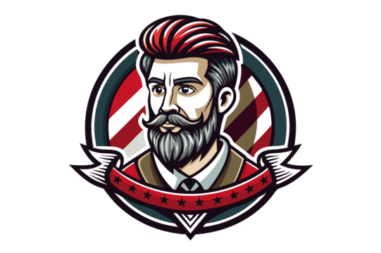 Barbershop logo template