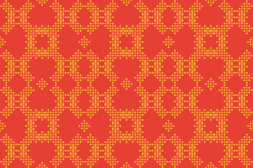 Fabric pattern, european, textile graphics, patchwork, ikat vector,