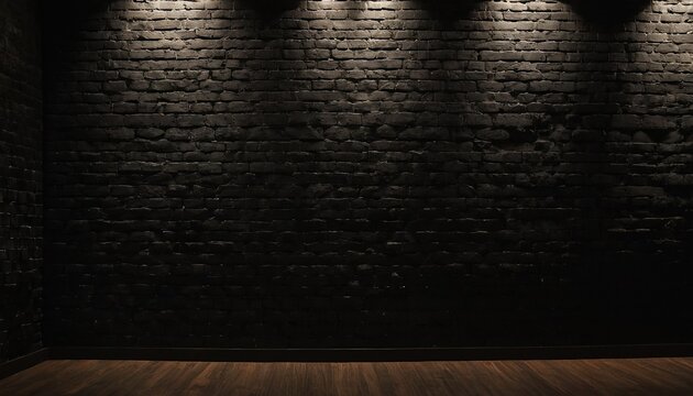 Black brick wall surface texture 29