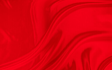 Black red satin dark fabric texture luxurious shiny that is abstract silk cloth background with patterns soft waves blur beautiful.