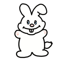 Obraz premium white rabbit 