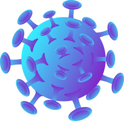 Cartoon illustration virus