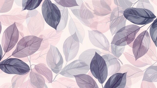 This abstract background showcases delicate leaves in dusty pink hues, providing a stylish canvas for modern designs and creative expressions in 2024