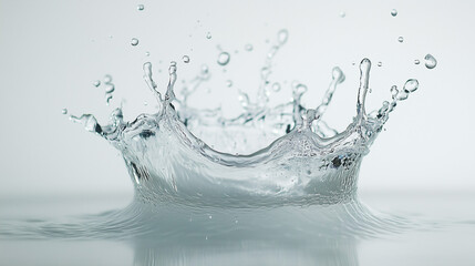 splash water at white background without shadow