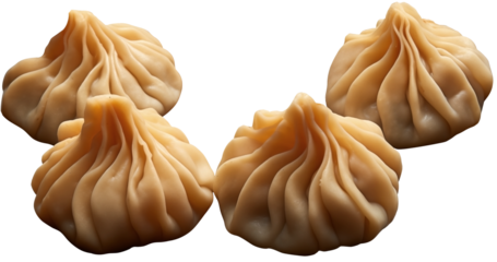 Set Of Fresh steamy modak dumpling PNG isolated on white and transparent background - Traditional Indian sweets Ganesh Chaturthi Coconut Rice flour filling