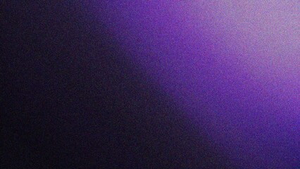 Obraz premium Purple grainy noisy color gradient banner, dark textured poster header cover backdrop design