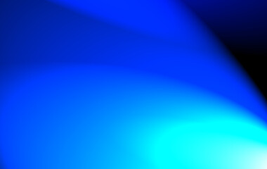 bright abstract blue lights with dark background. blue gradient light color. lights reflectors against black background. Sun blue rays light isolated on black background. Blur spotlight texture overla